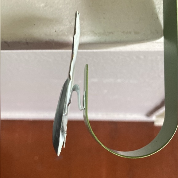 NWT- Fall Farmhouse- Green Metal w/ Orange & Blue Pumpkins Wreath Hanger - Picture 9 of 15